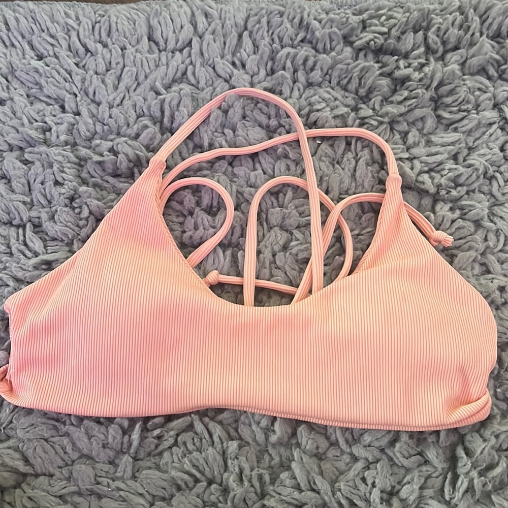 pink/salmon color bikini set